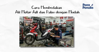 Perbedaan aki motor asli dan palsu
