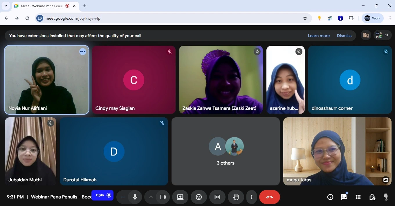 Sharing Session Komunitas Kawan Pena